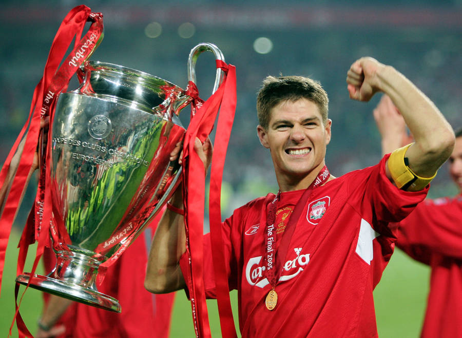 Steven Gerrard Football Champion Wallpaper