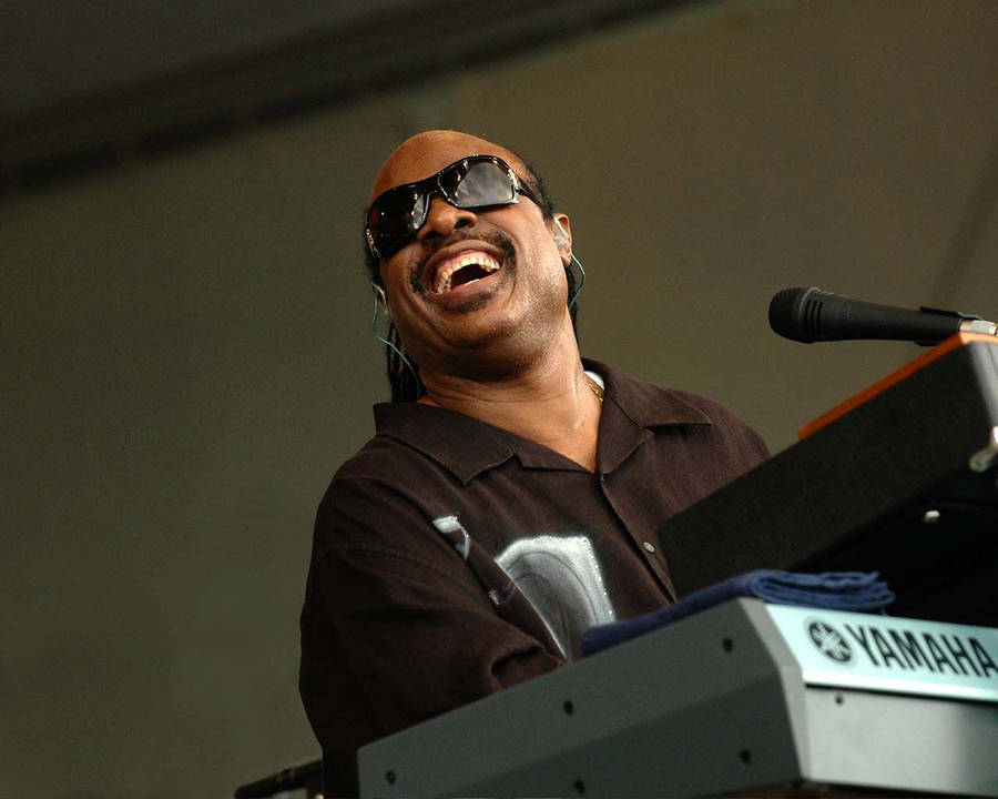 Stevie Wonder Candid Shot Wallpaper