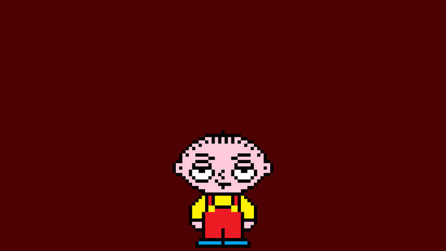 Stewie Griffin Pixel Art Wallpaper