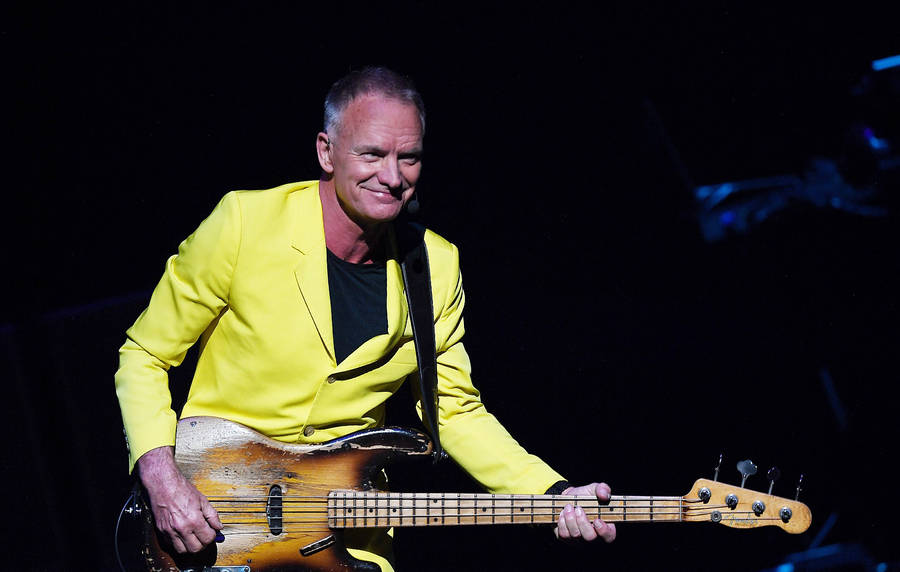 Sting Yellow Suit Wallpaper