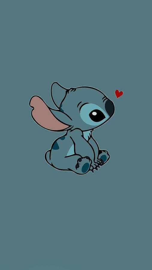 Stitch Blue Aesthetic Cartoon Disney Wallpaper