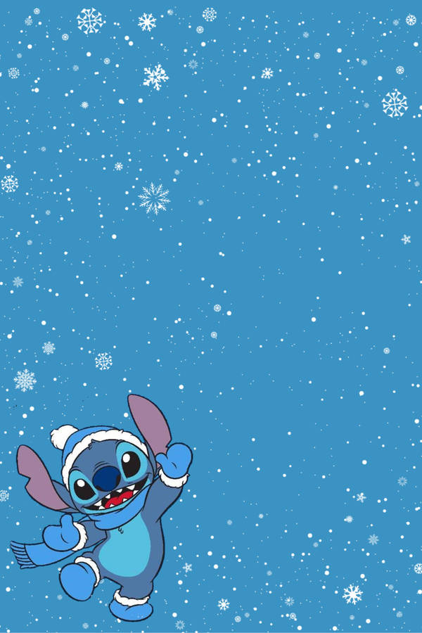 Stitch Christmas Phone Wallpaper