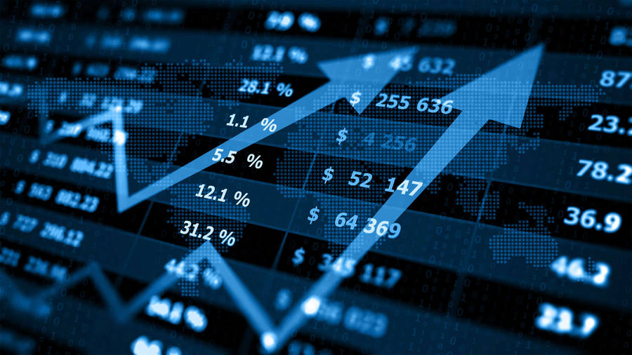 Stock Market Dollar Prices And Percentage Wallpaper