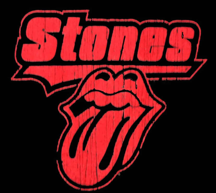 Stones Tongue Out Logo Wallpaper
