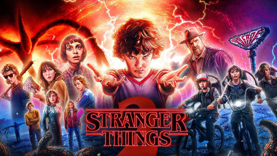 Stranger Things 3 Poster Illustration Wallpaper