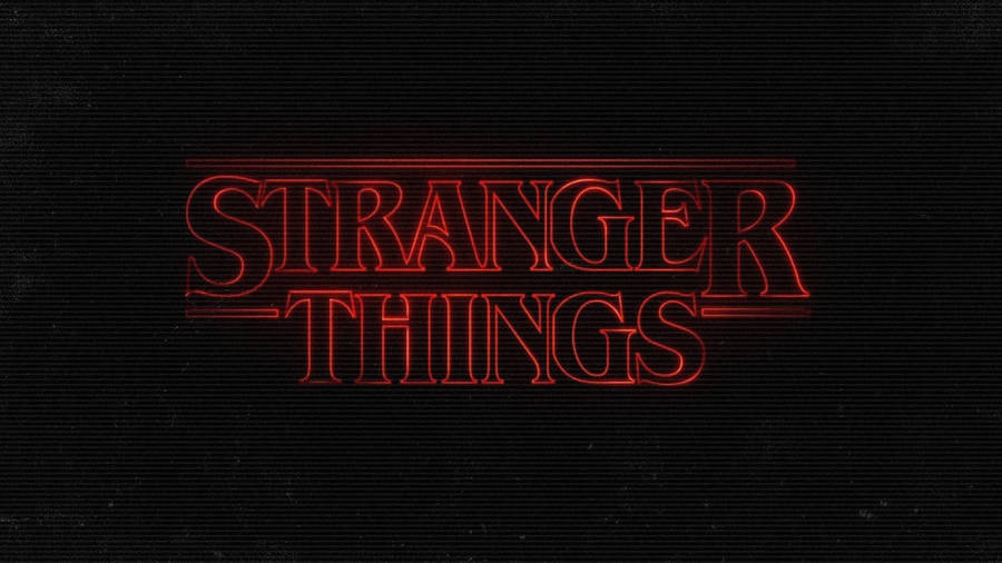 Stranger Things Aesthetic Title Wallpaper