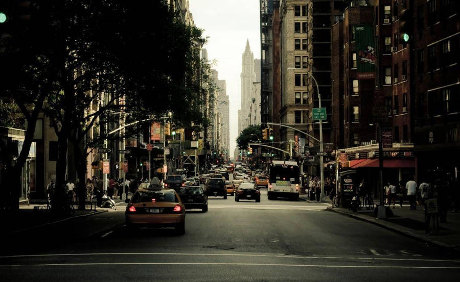 Streets Of New York American City Wallpaper