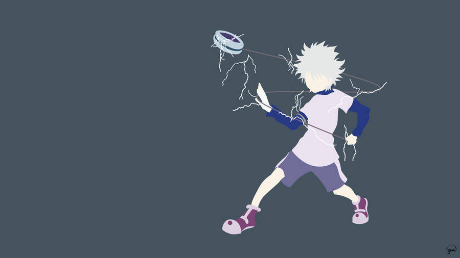 Striking 4k Illustration Of Killua Zoldyck Wallpaper