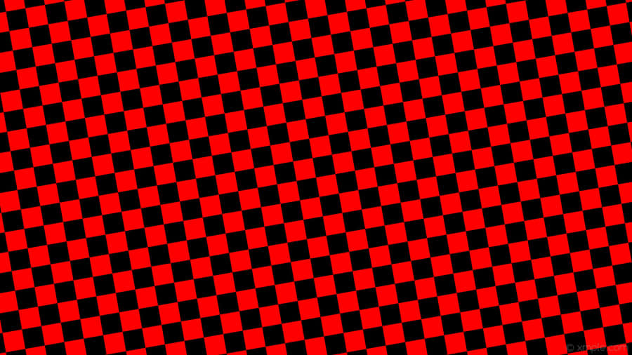 Striking Black And Red Plaid Wallpaper