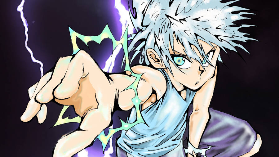 Striking Killua 4k Art Wallpaper