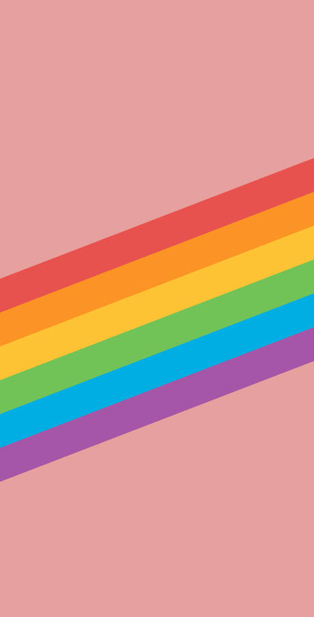 Stripe Rainbow Background Wallpaper