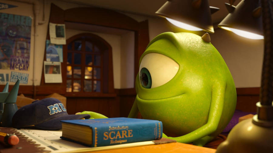 Student Mike Wazowski From Monsters University Wallpaper