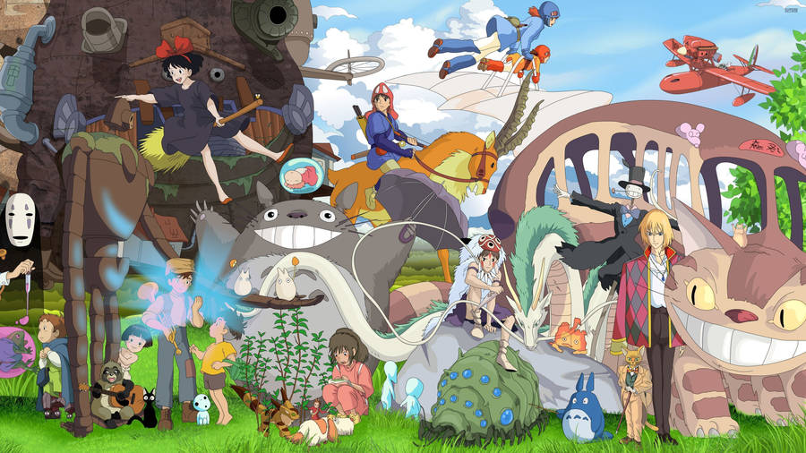 Studio Ghibli All Star Characters Wallpaper