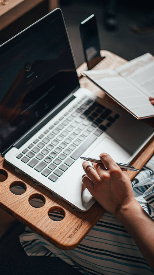 Study Aesthetic On Portable Folding Table Wallpaper