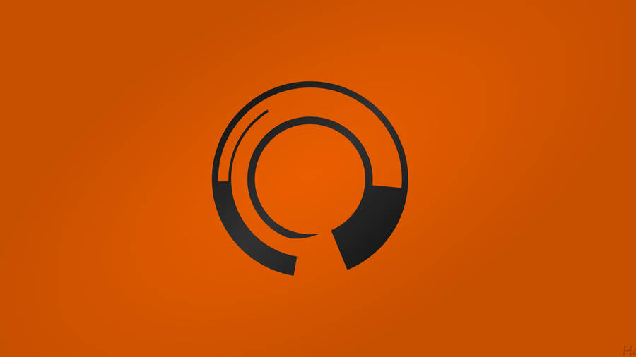 Stunning Abstract Orange Circle Wallpaper