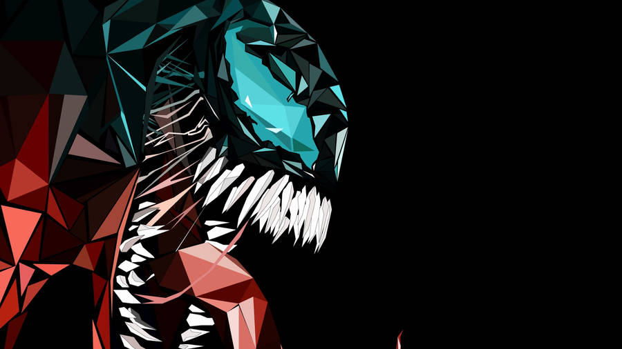 Stunning Art Of Venom In Action Wallpaper