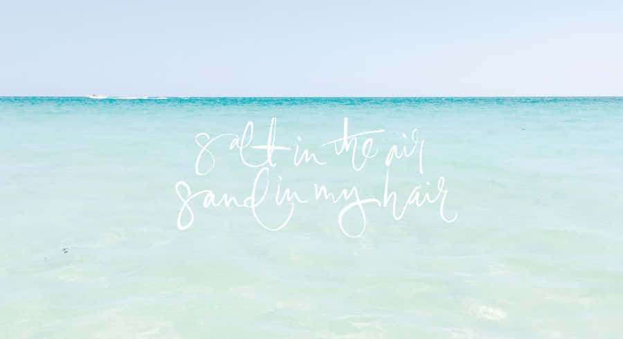 Stunning Blue Sea Pastel Summer Wallpaper