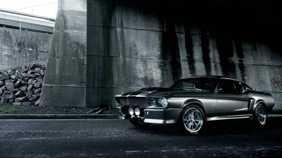 Stunning High Definition Monochrome Ford Mustang Wallpaper