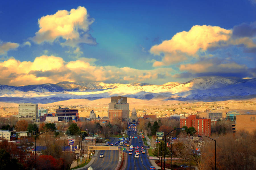 Stunning Idaho's Cityscape Wallpaper