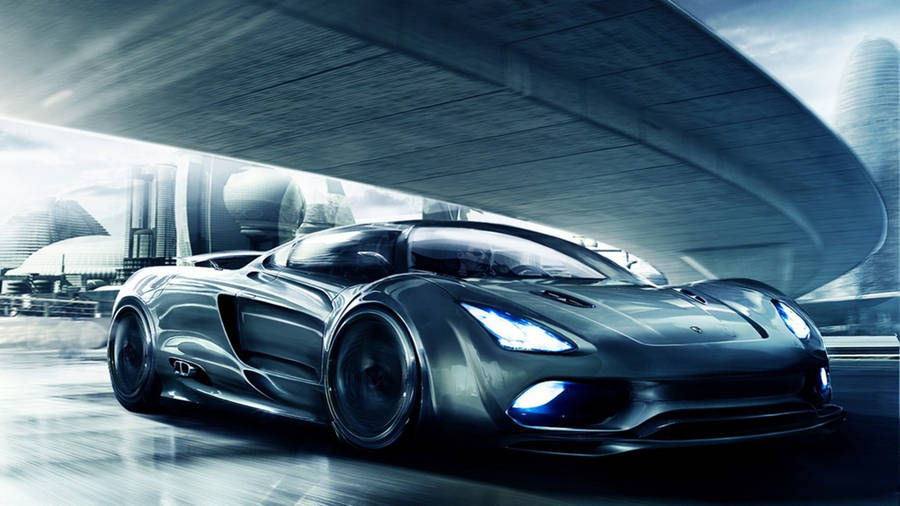 Stunning Koenigsegg Sportscar Gleaming In Metallic Finish Wallpaper