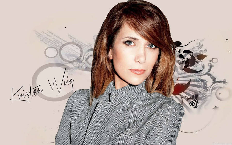 Stunning Kristen Wiig Dress Wallpaper