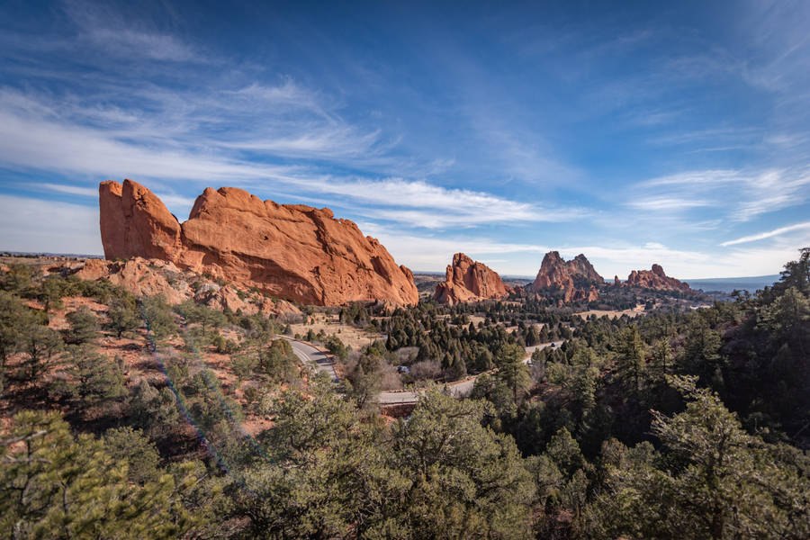 Stunning Landscape Of Colorado's Garden Of The Gods Wallpaper