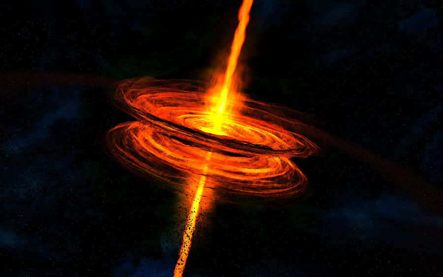 Stunning Quasar In Deep Space Wallpaper