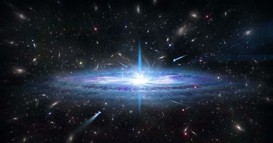 Stunning Quasar In Galaxy Wallpaper