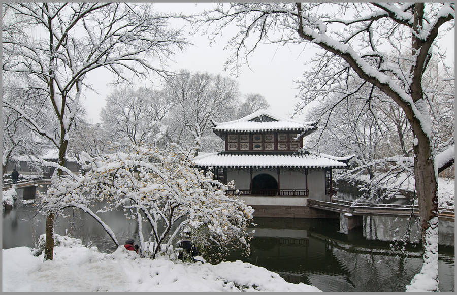 Stunning View Of Humble Administrator's Garden In Suzhou. Wallpaper