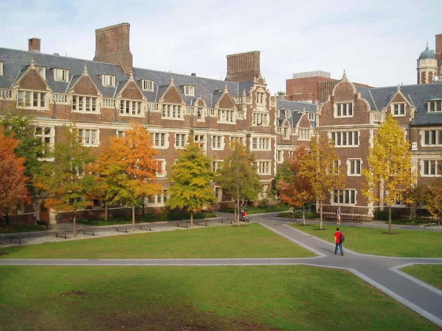 Stunning View Of Student Dormitories At University Of Pennsylvania Wallpaper