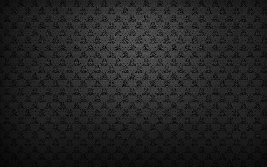 Stylish Black Head Like Pattern Wallpaper