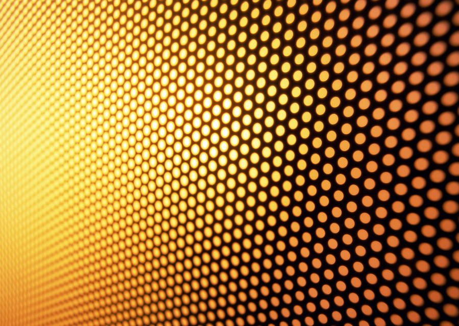 Stylish Gold Mesh Design Wallpaper