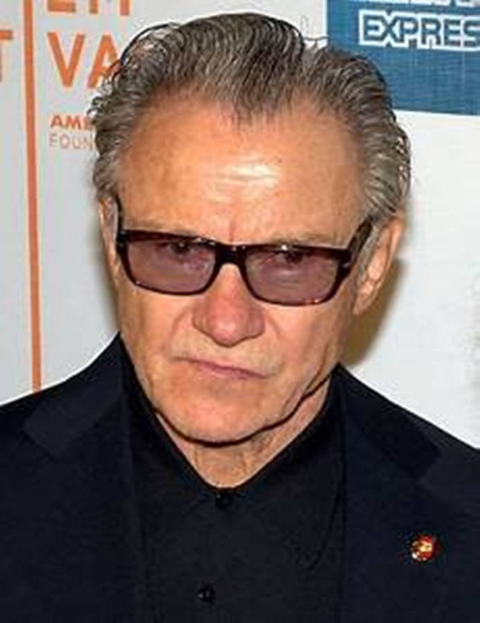 Stylish Harvey Keitel Close Up Wallpaper