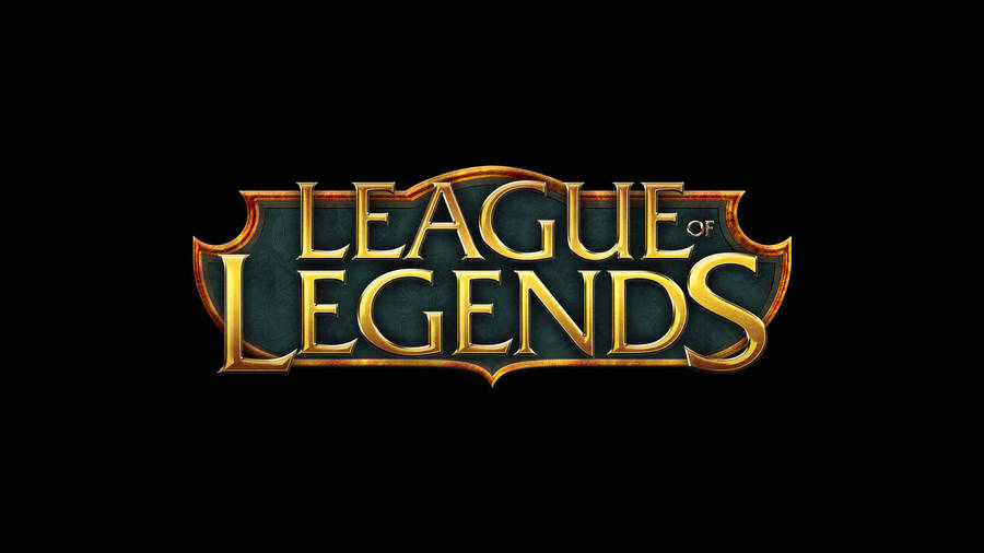 Stylish League Of Legends Logo Wallpaper