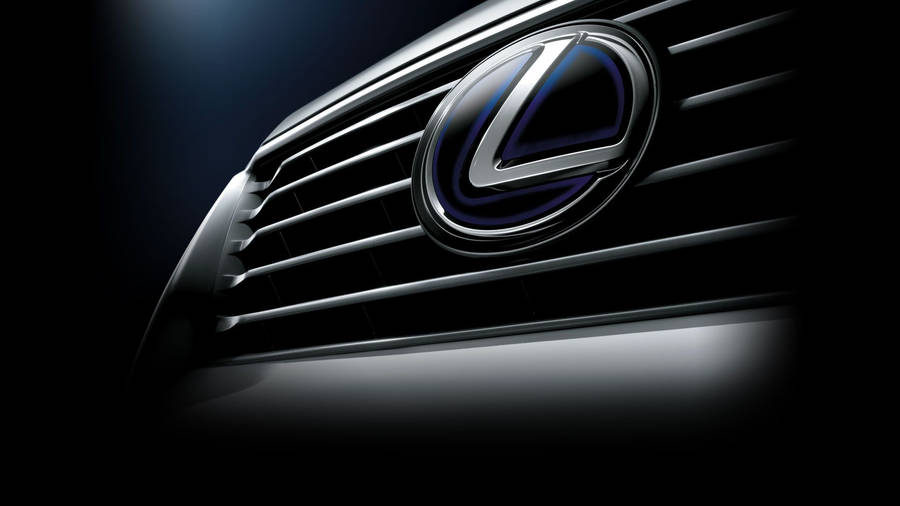 Stylish Lexus Logo On Grille Wallpaper