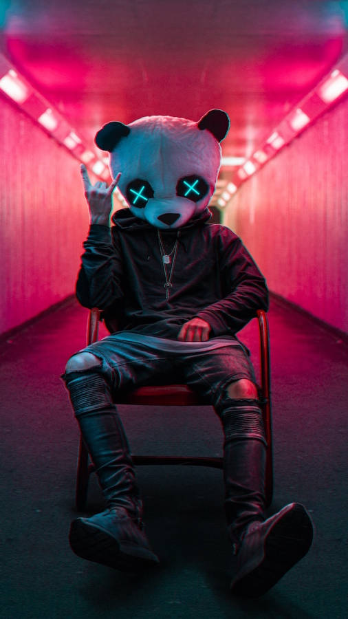 Stylish Panda Man Wallpaper