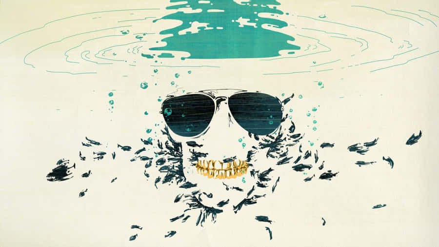 Stylish Skull Artwork Wallpaper