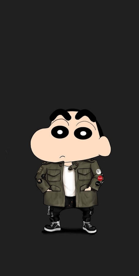 Stylish Swagger Shin Chan Iphone Wallpaper