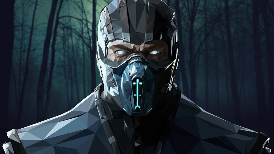 Sub-zero In Polygon Art Wallpaper