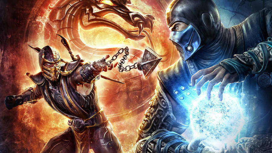 Sub-zero Vs Scorpion Cover Wallpaper