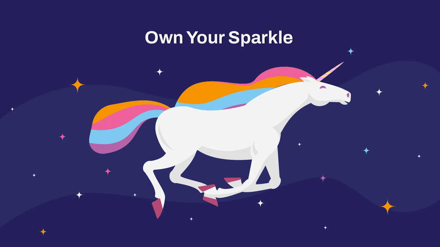 Sublime Vector Art Galaxy Unicorn Wallpaper