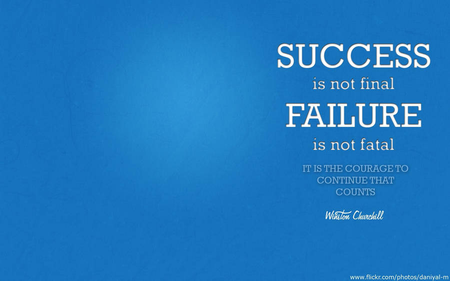 Success And Failure Motivational Desktop Wallpaper