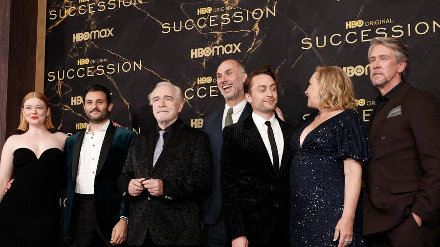 Succession Premiere Night Red Carpet Wallpaper