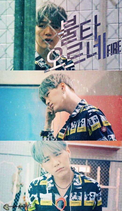 Suga Bts Fire Wallpaper