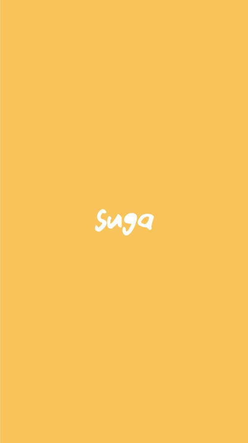 Suga Bts Plain Yellow Phone Wallpaper