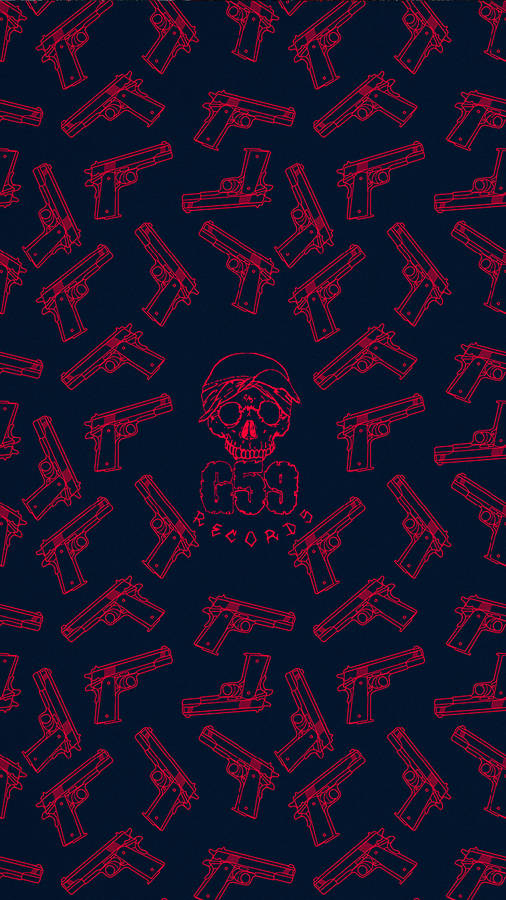 Suicideboys Skull And Guns Poster Wallpaper