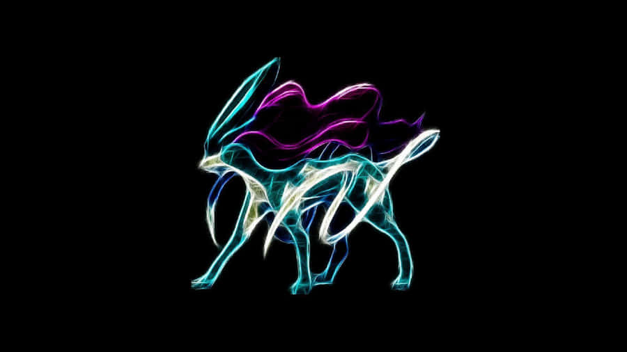 Suicune Side Profile Wallpaper