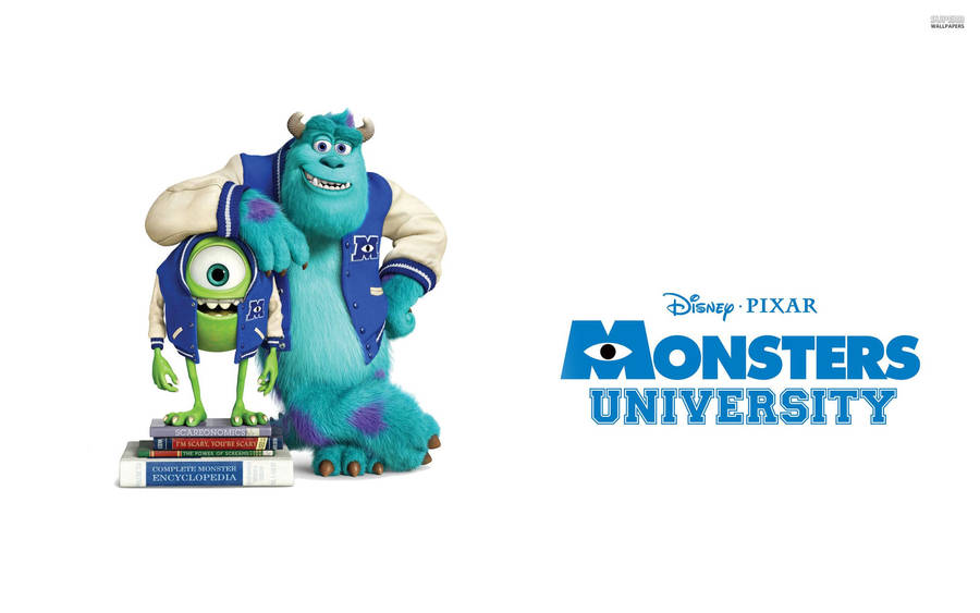 Sulley And Mike Wazowski In Monsters University Wallpaper