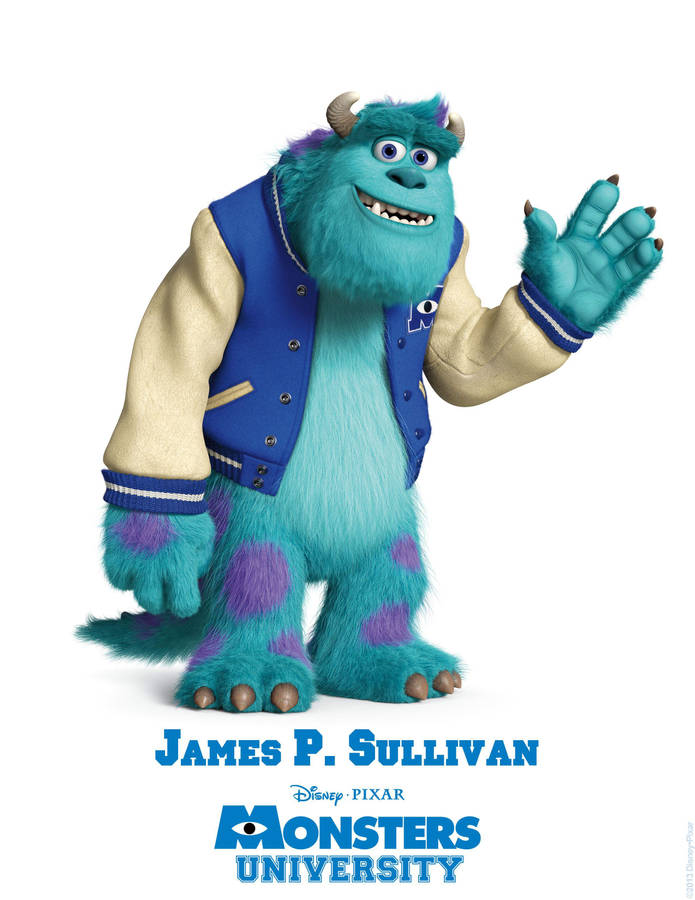 Sulley Monster Student Poster Wallpaper