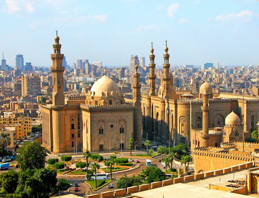 Sultan Hassan Mosque In Cairo Wallpaper